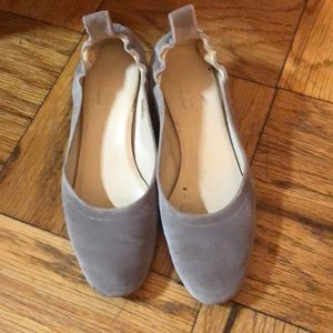 Everlane The Day Heel Grey Suede Color Size 7